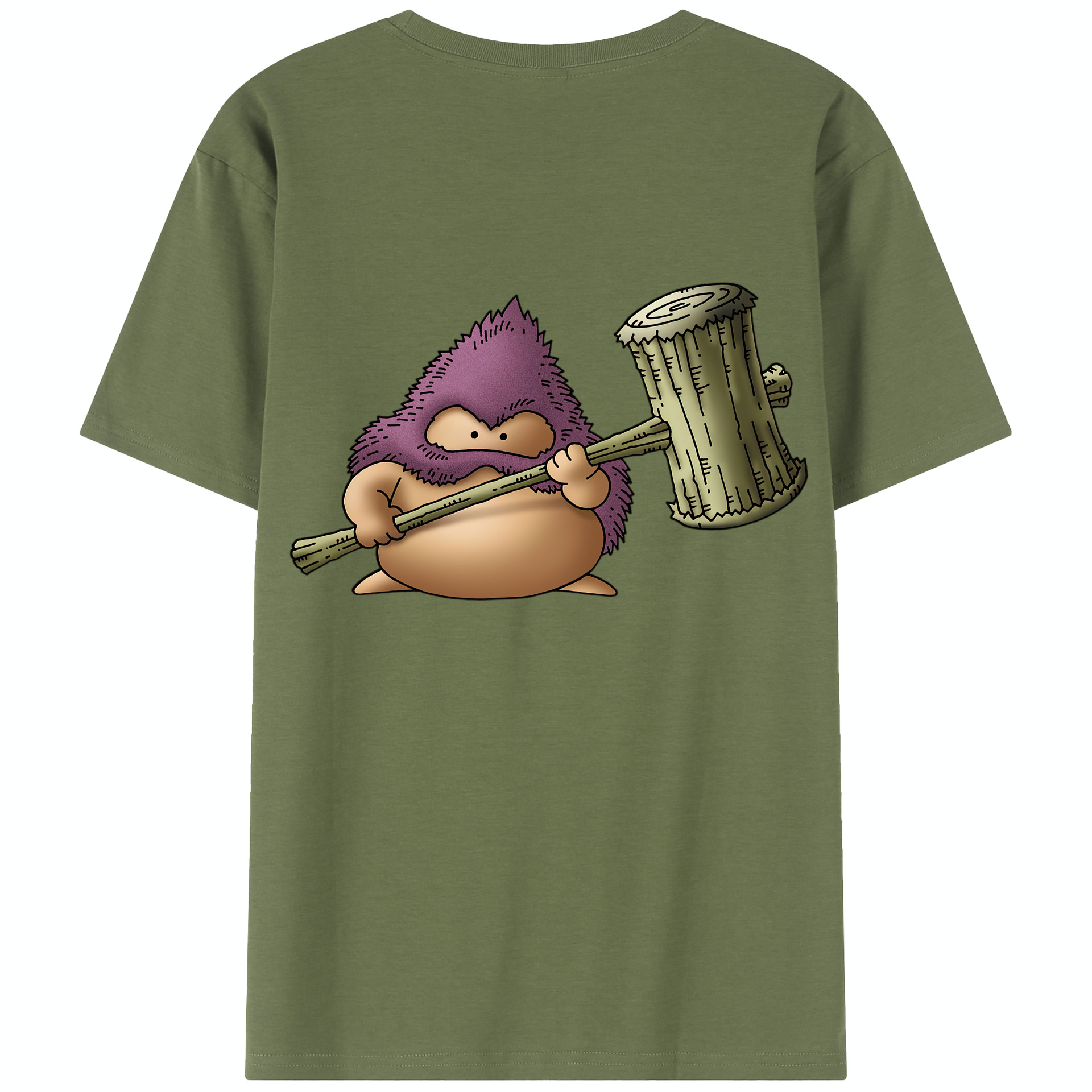 （画像用） ドラゴンクエスト Doragon Kuesuto Dragon Quest 綿100％半袖Tシャツ（背面プリント）